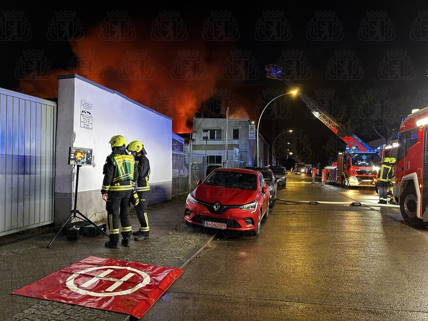 Drohnenteam an der Einsatzstelle