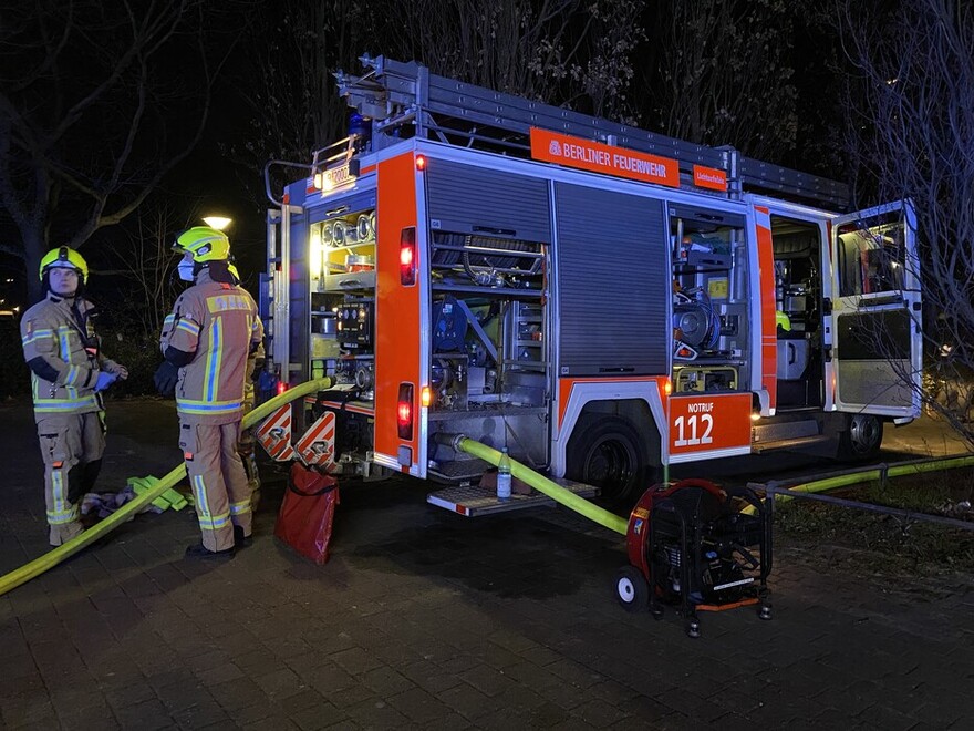 Erstes LHF an der Einsatzstelle