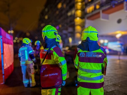 Einsatzkräfte vor Ort