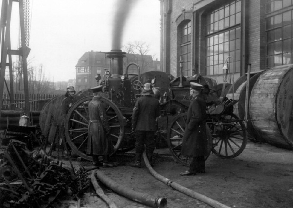 Dampfspritze im einsatz