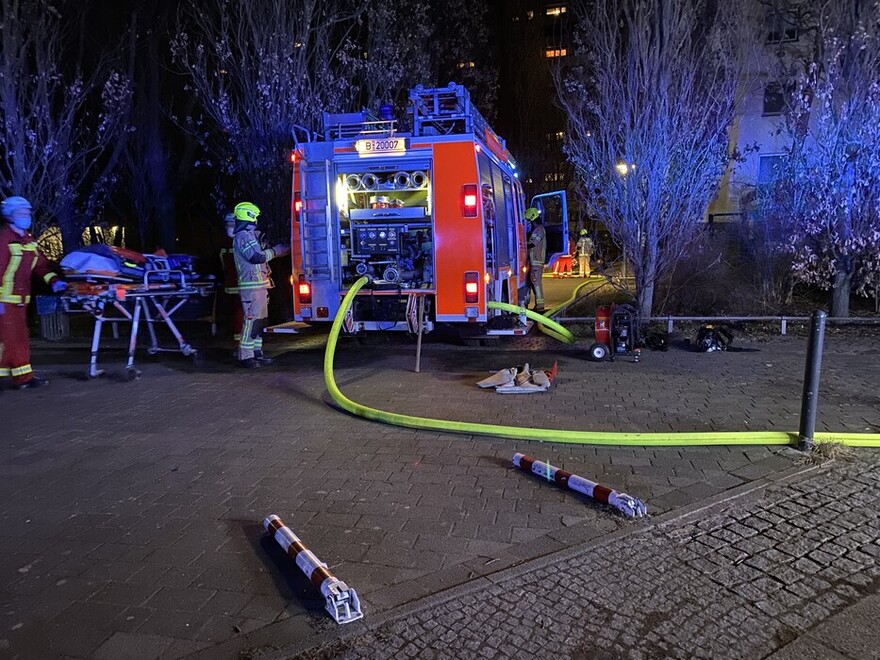 Nutzung der Feuerwehrzufahrt durch das erste LHF