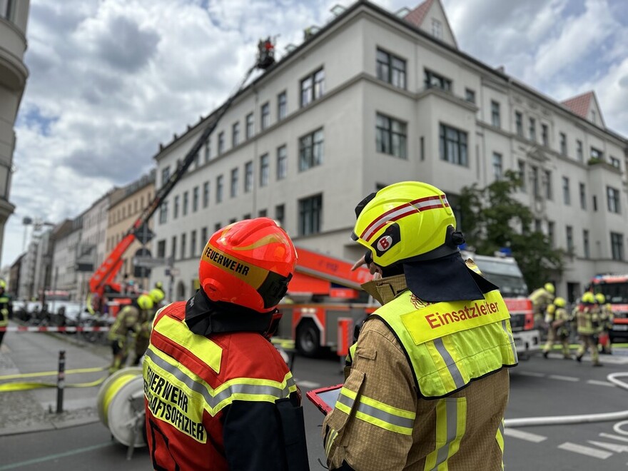 Einsatzleiter vor Ort