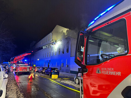 Brandbekämpfung über DLK