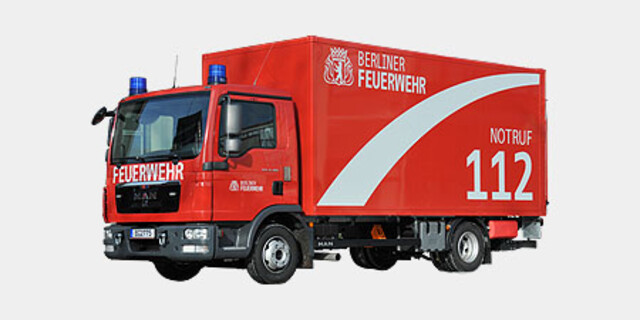 LKW mit Ladebordwand