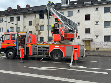 Drehleiter im Einsatz