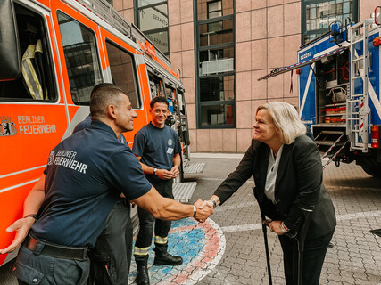 Bundesinnenministerin Faeser bedankt sich für die Arbeit unserer Kiezbeauftragten