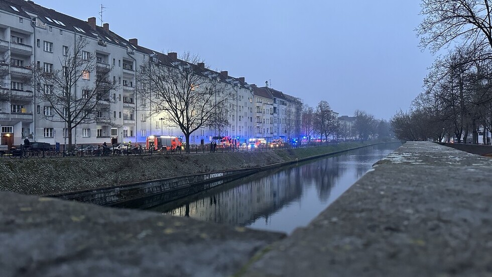 Blick in Richtung Einsatzstelle